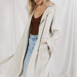 Fore Make Way Belted Trench Coat