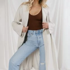 Fore Make Way Belted Trench Coat