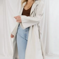 Fore Make Way Belted Trench Coat