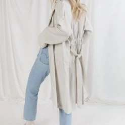 Fore Make Way Belted Trench Coat