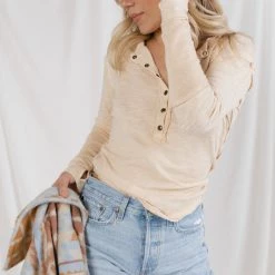 Free People Phoebe Henley TOPS