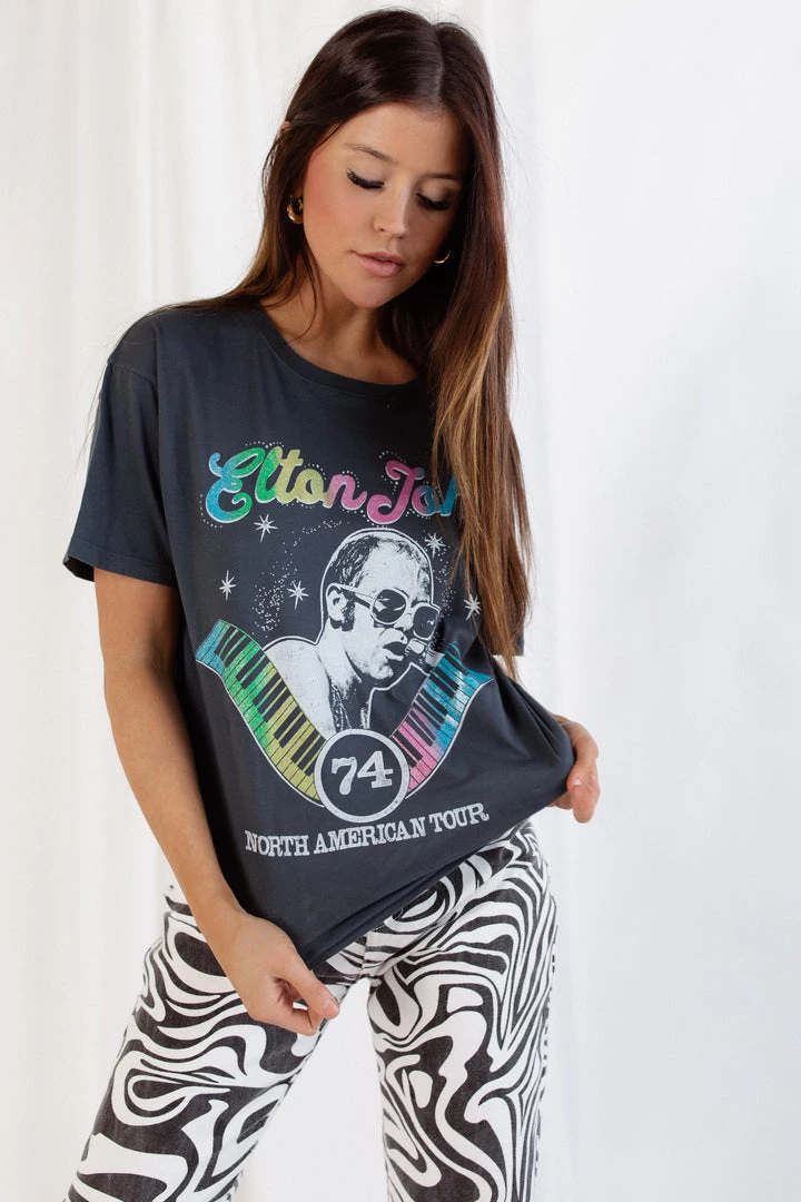 Daydreamer LA Daydreamer Elton John North America Tour '74 Tee 2 Daydreamer LA Daydreamer Elton John North America Tour '74 Tee