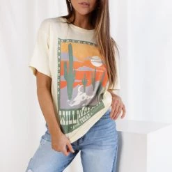 Daydreamer LA Daydreamer Willie Nelson Austin Texas Weekend Tee CLOTHING