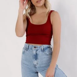 Nikibiki CLOTHING Time To Trim Ribbed Crop Top