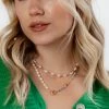 Brightside Sienna Beaded Pearl Necklace