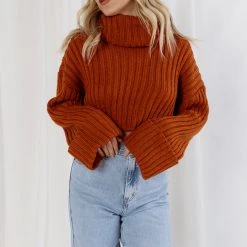Cotton Candy CLOTHING Charmed Chunky Rib Turtleneck