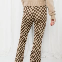 Miss Love Step In Checkered Print Pants 5 Miss Love Step In Checkered Print Pants