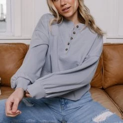 CLOTHING Z Supply Hana Henley Sweatshirt