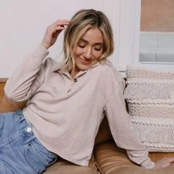 Z Supply Charlie Polo Sweatshirt