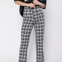 La Renta Fashion On Point Plaid Trousers