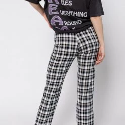La Renta Fashion On Point Plaid Trousers