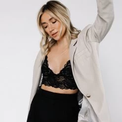 Blank NYC Faux Leather Blazer CLOTHING