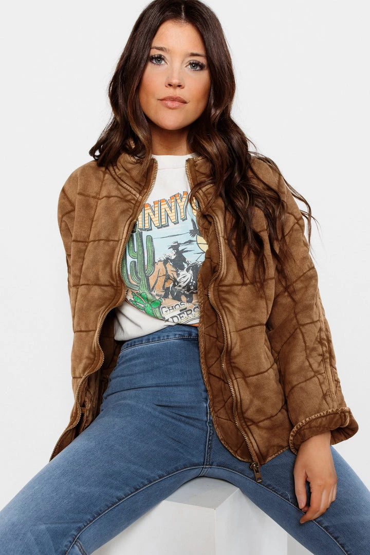 CLOTHING Free People Dolman Quilted Jacket 2 CLOTHING Free People Dolman Quilted Jacket