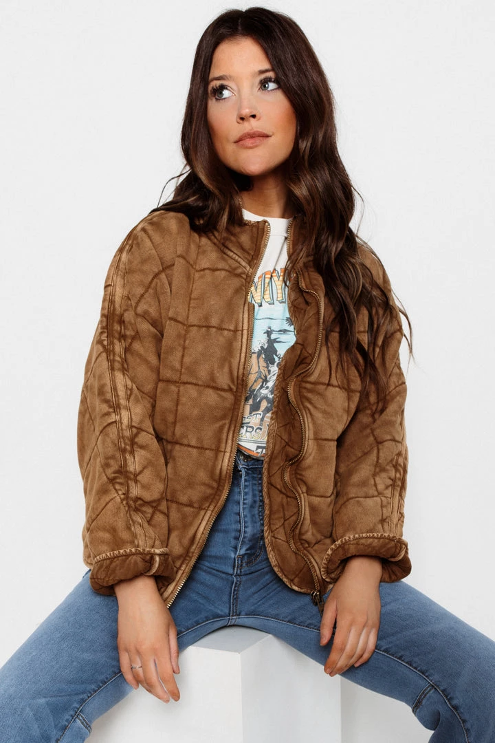 CLOTHING Free People Dolman Quilted Jacket 4 CLOTHING Free People Dolman Quilted Jacket