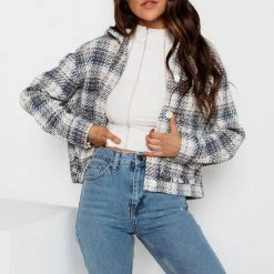 Blank NYC Once In A Lifetime Cropped Shacket CLOTHING