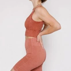 Nikibiki Stay True Vintage Wash Ribbed Bike Short