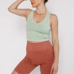 Nikibiki CLOTHING Serves You Right Ribbed Vintage Wash Tank