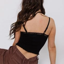 BDG Contrast Lace Cami CLOTHING