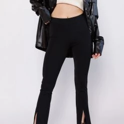 BaeVely Starla Slit Detail Pants