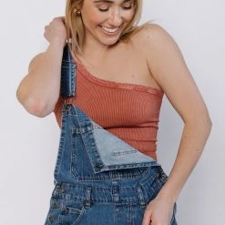 Nikibiki Together As One Shoulder Vintage Wash Tank