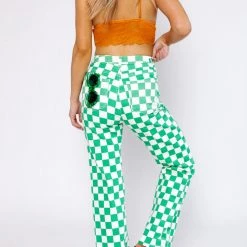 BaeVely NEW ARRIVALS Free Fall Check Pants