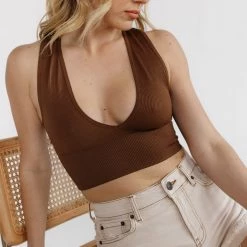 BDG Josie Ribbed Tank CLOTHING