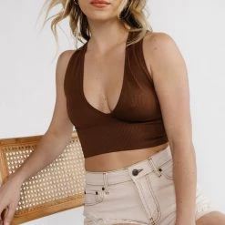 BDG Josie Ribbed Tank CLOTHING