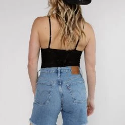 CLOTHING Free People Night Rhythm Corset Bodysuit