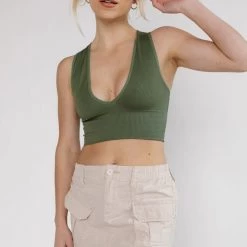 BDG Josie Ribbed Tank CLOTHING