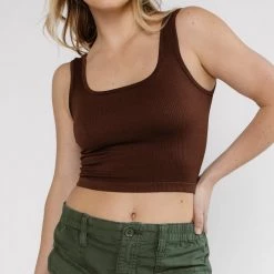 CLOTHING BDG Square Neck Crop Vest