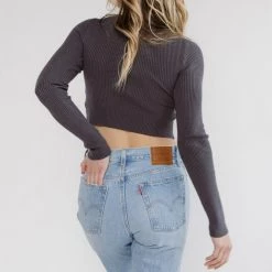 CLOTHING BDG Kendra Twist Knit LS 7 CLOTHING BDG Kendra Twist Knit LS