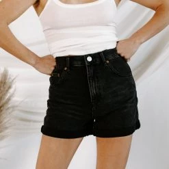 CLOTHING BDG Roll Hem Mom Short