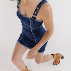 Blue Blush Melody Denim Mini Dress