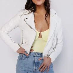 CLOTHING Blank NYC So Ice Moto Jacket