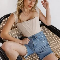 Edit By Nine Our Story Eyelet Corset Top