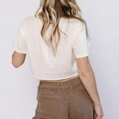 NEW ARRIVALS BDG Triblend Boxy Crop 11 NEW ARRIVALS BDG Triblend Boxy Crop