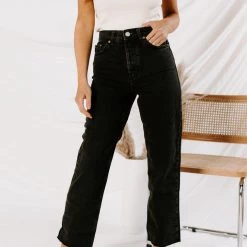 CLOTHING BDG Pax High Waist Straight Leg Jeans