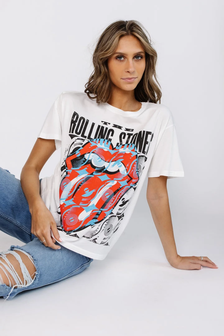 Daydreamer LA Daydreamer Rolling Stones Record Tongue BF Tee 1 Daydreamer LA Daydreamer Rolling Stones Record Tongue BF Tee