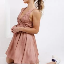 Mustard Seed Checking In Mini Dress NEW ARRIVALS