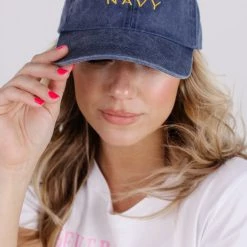 BRIGHTSIDE The Label Navy Hat NEW ARRIVALS