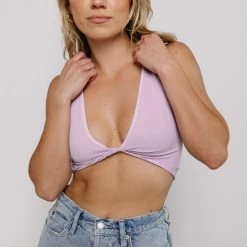 Nikibiki Move Together Twist Front Bra Top CLOTHING