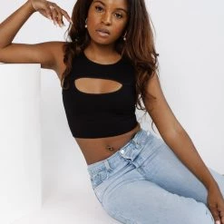 Nikibiki Side To Side Cutout Bra Top