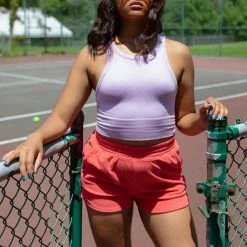 Nikibiki Keep It Up High Neck Vintage Wash Crop Top CLOTHING