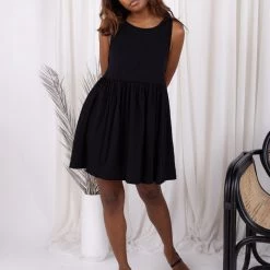 AEMI + CO Set It Up Mini Smock Dress