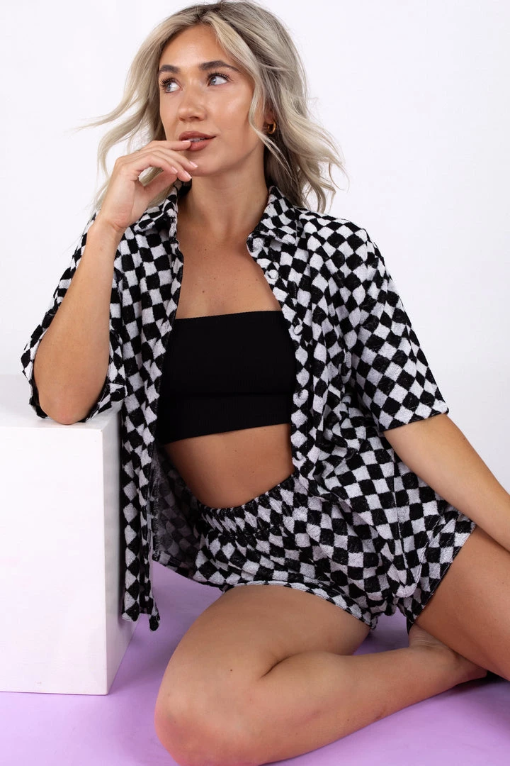 Bailey Rose Take It All Terry Knit Shirt NEW ARRIVALS 7 Bailey Rose Take It All Terry Knit Shirt NEW ARRIVALS