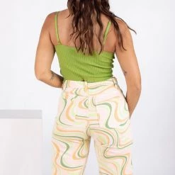 Tic Toc High Noon Cropped Knit Tank