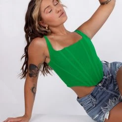 Tic Toc NEW ARRIVALS Chateau Boned Corset Top