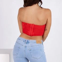 Tic Toc NEW ARRIVALS Try Again Draped Mesh Corset