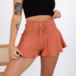 ILLA ILLA Summer Sky Linen Shorts NEW ARRIVALS