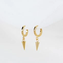 Blue Sky Backstage Spike Huggie Hoops